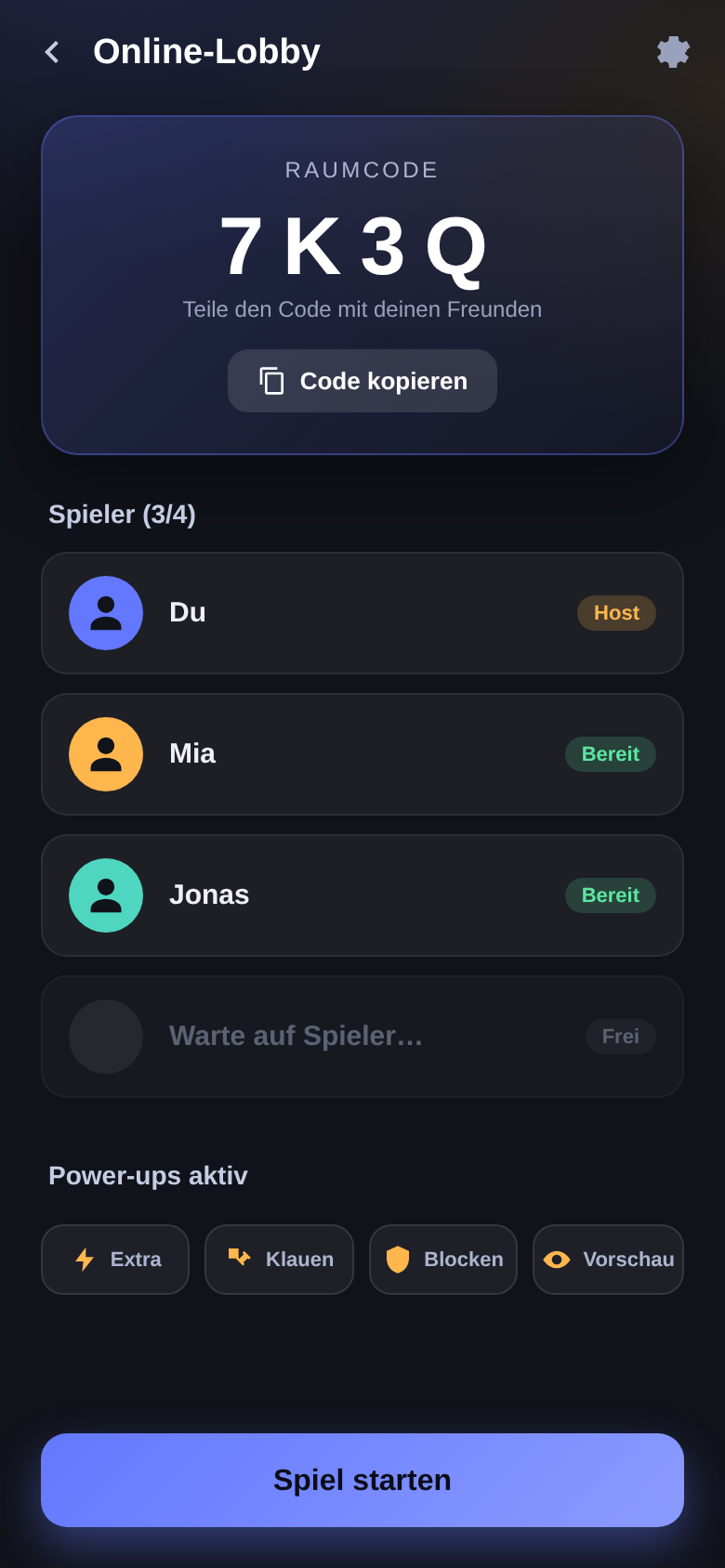 Online-Lobby