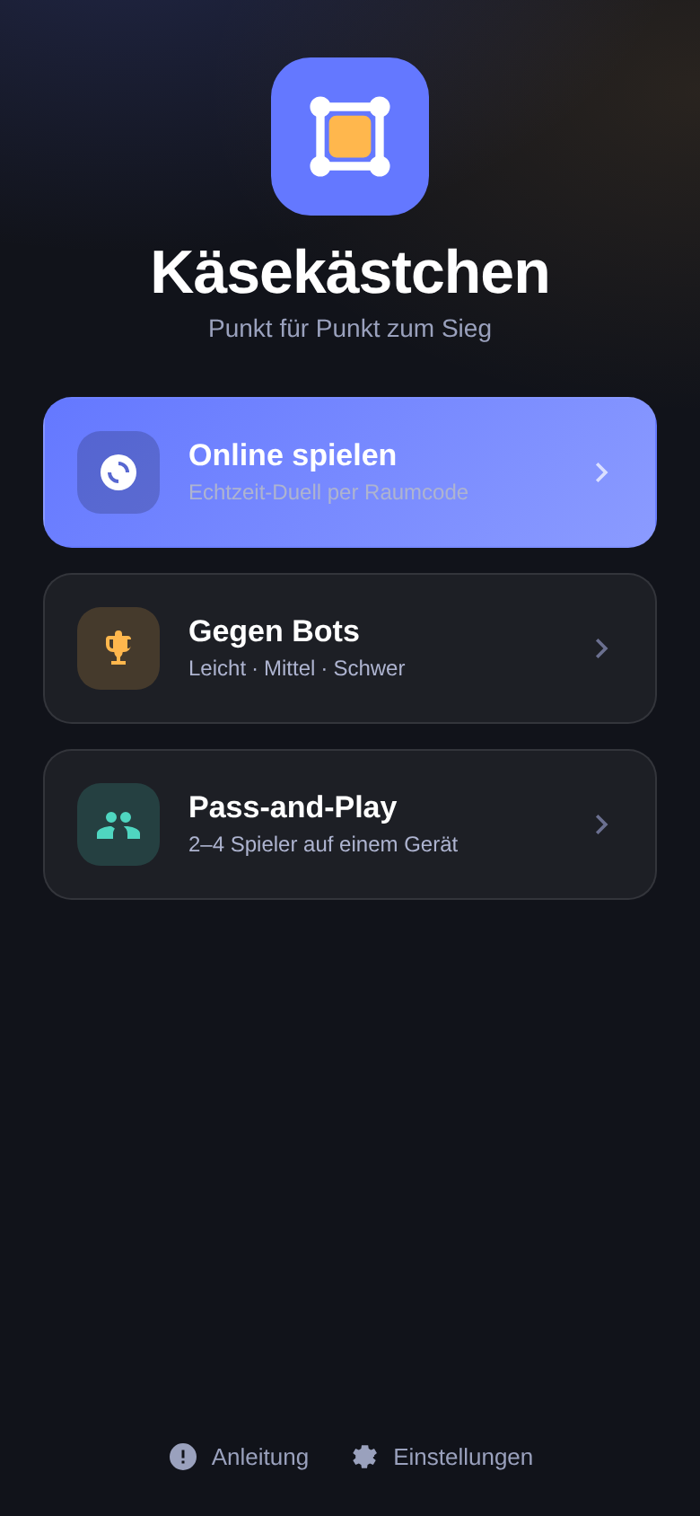 Hauptmenü